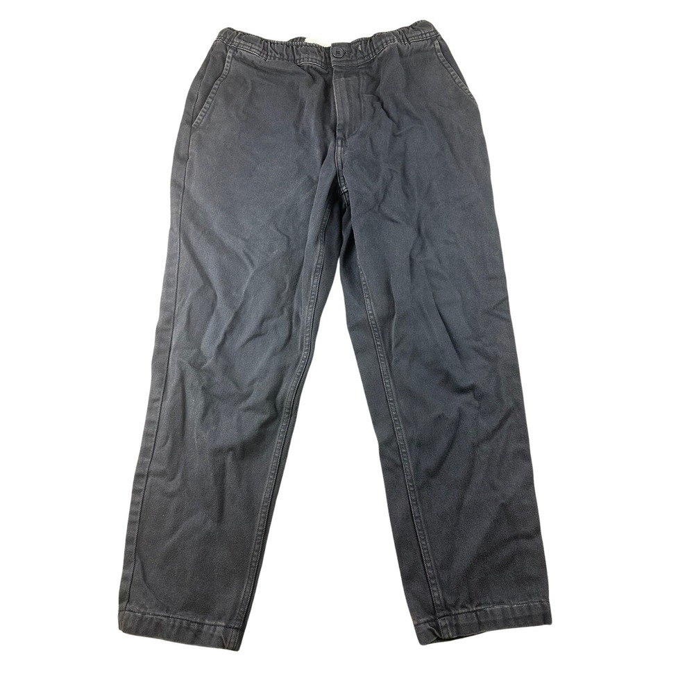 Wax London Twill Pants Men 32 Blue Kurt Trouser Relaxed Organic Cotton Urban